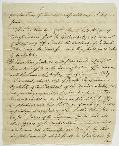 The Bill of Rights, copy signed at Federal Hall, 1789 by American School